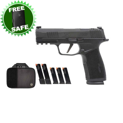 Sig Sauer P365 XMACRO 9mm 3.7in Pistol 17+1 (3), 21+1(2) Plus Savior Bag - Tac Pro