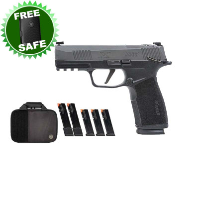 Sig Sauer P365 XMACRO 9mm 3.7in 17+1 (3), 21+1(2) Plus Savior Bag Manual Safety - Tac Pro - Grey