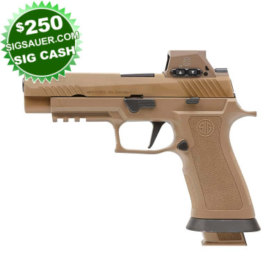 Sig Sauer M17X 9mm 4.7in Barrel 17/21+1 - FDE - Sig Romeo-M17 Optic