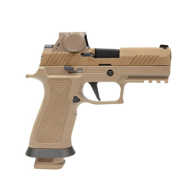 Sig Sauer M18X 9mm 3.9in 21+1 with Romeo17 Red Dot - Coyote Tan