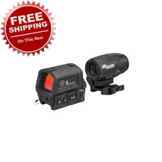 Sig Sauer Romeo 8T - AMR/Juliet3T Combo Sight/Magnifier - Quad Ballistic Circle Dot 2.0 Reticle