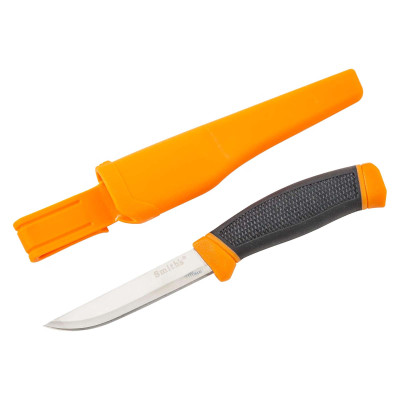 Smith's 4in Bushcraft Hunting Knife Smith's 4 inch bushcraft hunting knife with sheath and belt clip
