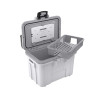 Pelican Personal Cooler with Dry Storage -  8 Qt. Personal Cooler - White/Grey