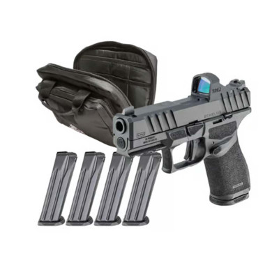 Springfield Armory Echelon Alpha 4.0C Gear Pac — 9mm, 15+1 Springfield Echelon Alpha 4.0C Gear Pac with Viridian RFX11 optic, black finish