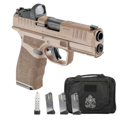 Springfield Armory HellCat Pro OSP 9mm 3.7in 15+1 - FDE Gear Up Package with CT1500 Red Dot