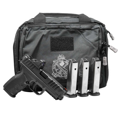 Springfield XD Mod.4 OSP Gear Pac — 9mm, 16+1 Springfield XD Mod.4 OSP Gear Pac with Viridian RFX11 optic and pistol bag