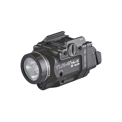 Streamlight TLR-8 HL-X G Sub black aluminum weapon light with green laser for Springfield Hellcat