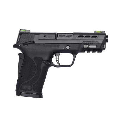 S&W Performance Center SHIELD EZ 9mm  3.8in 8+1 BLK Manual Safety - Black Ported Barrel
