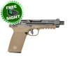 S&W M&P 5.7 5.7x28mm 22+1 5in Threaded Barrel Optics Ready - FDE/Black