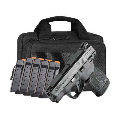 S&W M&P9 Shield Plus TS — 9mm Bundle Smith Wesson M&P9 Shield Plus TS bundle with 6 magazines and Savior bag