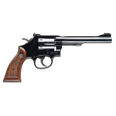 Smith & Wesson Model 17 Masterpiece .22 LR 6rd 6in Barrel - Blued with Wood Grips