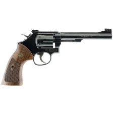 Smith & Wesson Model 48 Classic .22 Mag 6in Barrel 6 Round Revolver - Black with Wood Grip