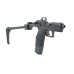 Taurus TX22 .22 LR pistol with Strike Industries FSA Lite folding brace, threaded barrel, and Viridian RFX11 green dot sight