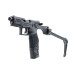 Taurus TX22 .22 LR pistol with Strike Industries FSA Lite folding brace, threaded barrel, and Viridian RFX11 green dot sight