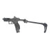 Taurus TX22 .22 LR pistol with Strike Industries FSA Lite folding brace, threaded barrel, and Viridian RFX11 green dot sight