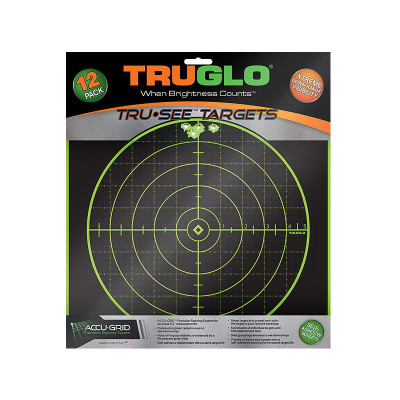Truglo Tru-See Target 100yd 12x12 - 12-Pack
