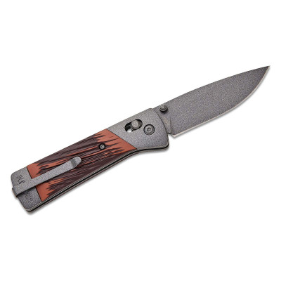 Old Timer Frontier Pivot Lock 3.1in Grey Drop Point - Composite Handle