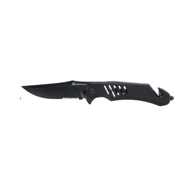 Smith & Wesson Extreme Ops Folding Tactical Knife 3.5in - Black Aluminum Handle Smith & Wesson Extreme Ops Folding Tactical Knife 3.5in - Black Aluminum Handle