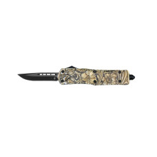 Templar Knife Small Saddle Camel Drop Point - Automatic OTF Knife