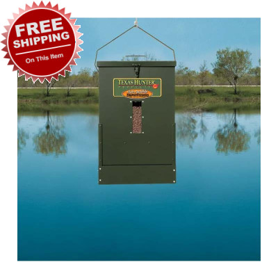 Texas Hunter Directional Hanging Fish Feeder with Hanging Bracket- 50#