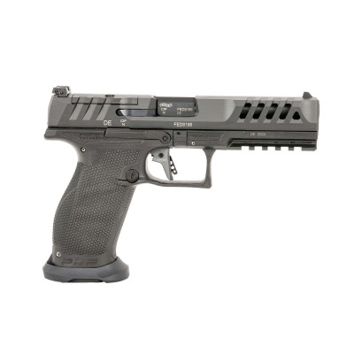 WALTHER PDP Match FS 9MM 5in 18+1, 20+1 BLK Pistol - Optic Ready