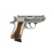 Walther Arms PPK/S 380 ACP Pistol 3.3in 7+1 - Engraved Stag Grip - Tyler Gunworks