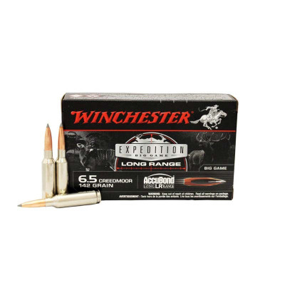 Winchester Ammo S65LR Expedition Big Game Long Range 6.5 Creedmoor 142 gr AccuBond - 20 Rounds