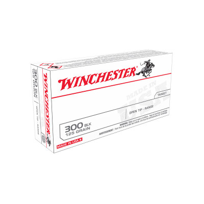 Winchester USA 300 Blackout 125gr Open Tip Range - 20 Rounds