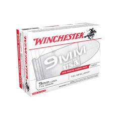 Winchester USA 9mm 115gr. FMJ Ammunition - 200 Rounds