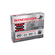 Winchester SuperX 20 ga. 2.75in 3/4oz Slug Shotgun Shells - 5 Rounds