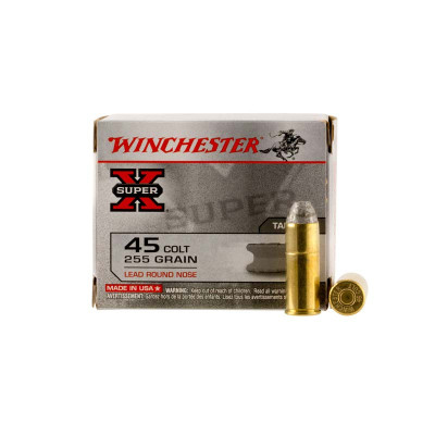 Winchester Super-X 45 Long Colt 255Gr Lead Round Nose - 20 Rounds