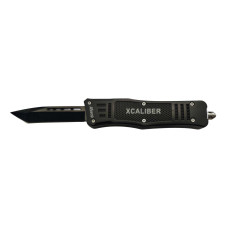 Xcaliber Knife Company 45 acp 3.25in OTF Tanto Automatic Knife - Black