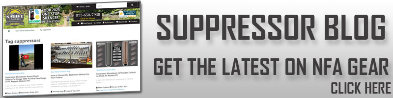 Native Outdoors Suppressor Blog