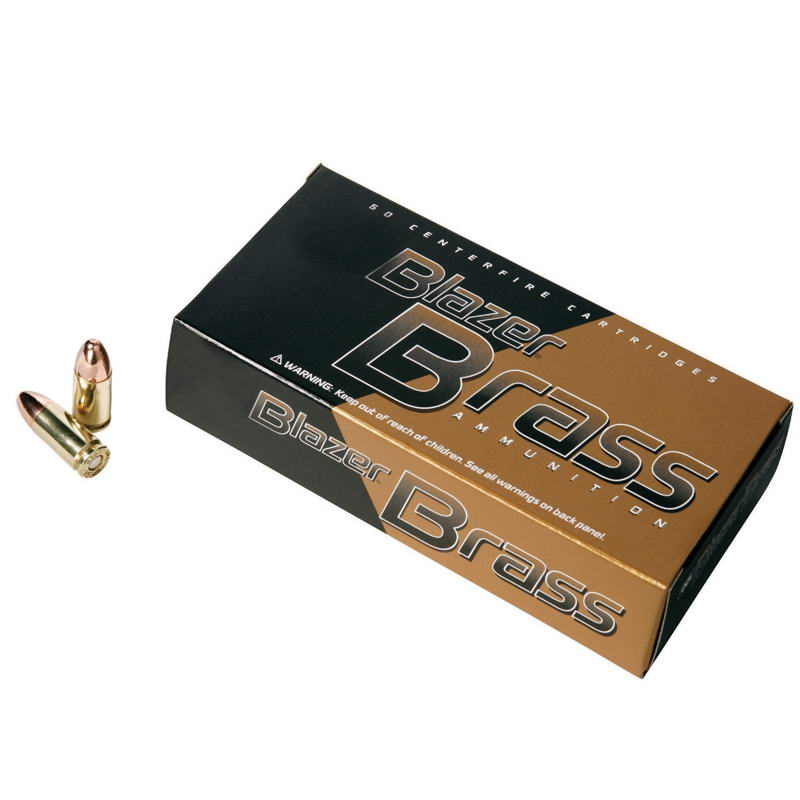 Blazer Brass .380 Auto 95gr. FMJ Ammunition 50-Box-img-0