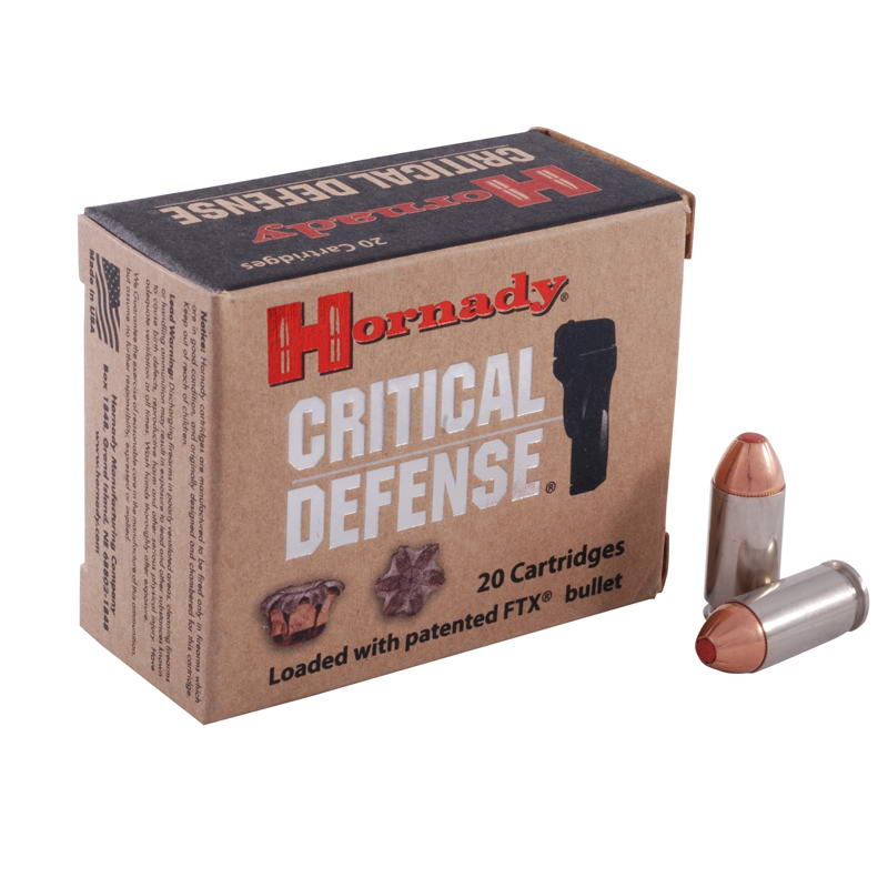 Hornady Critical Defense .45 ACP 185gr FTX - 20 Rounds-img-0
